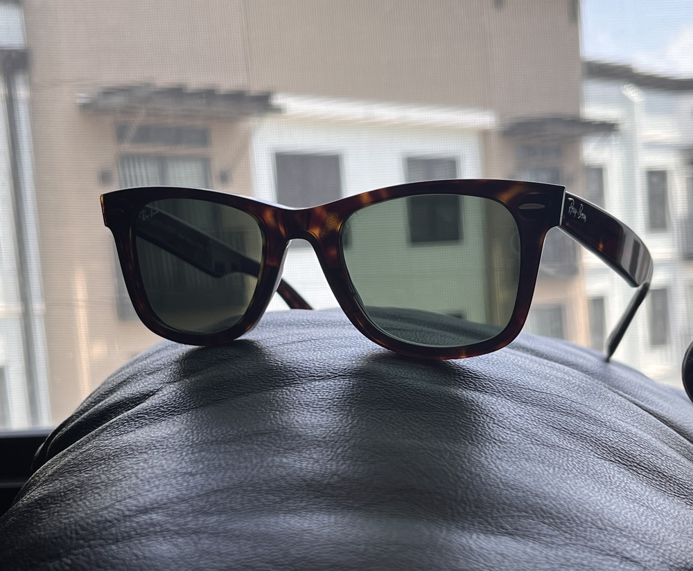 Ray-Ban Original Wayfarer Classic Tortoise G-15 Green 50mm RB2140 NWT